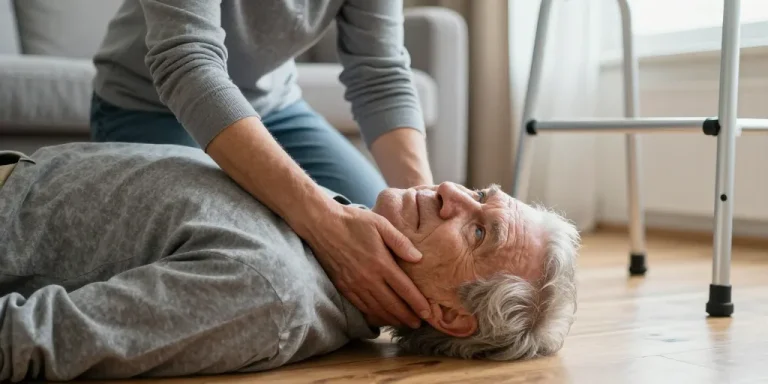 personne agée qui ne tient plus sur ses jambes