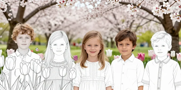 coloriage printemps pdf