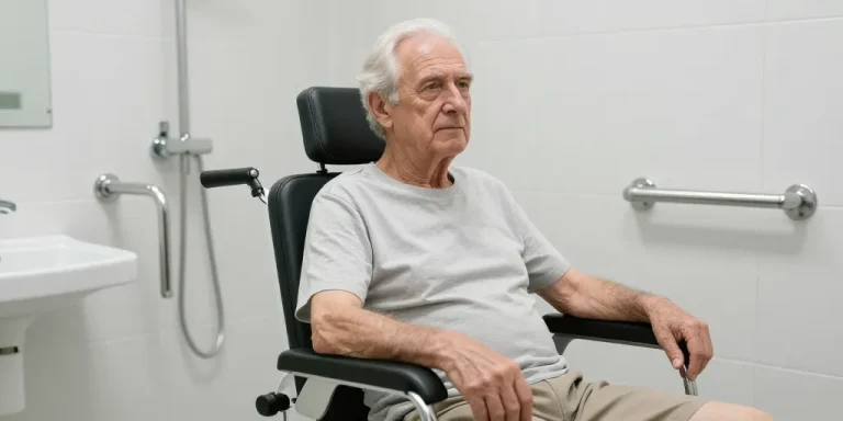 chaise douche senior