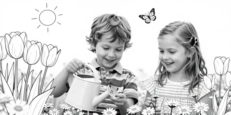 coloriage printemps maternelle à imprimer